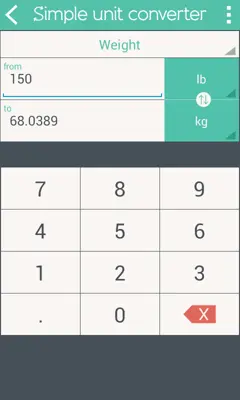 Simple Unit Converter android App screenshot 16